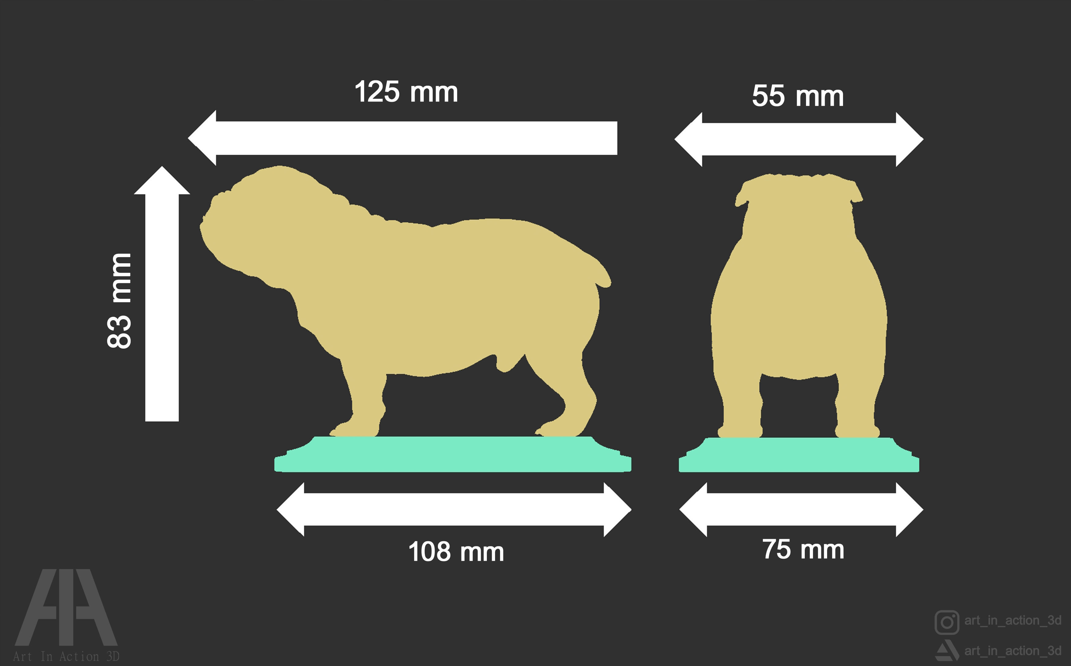 ENGLISH BULLDOG 3D print model_7