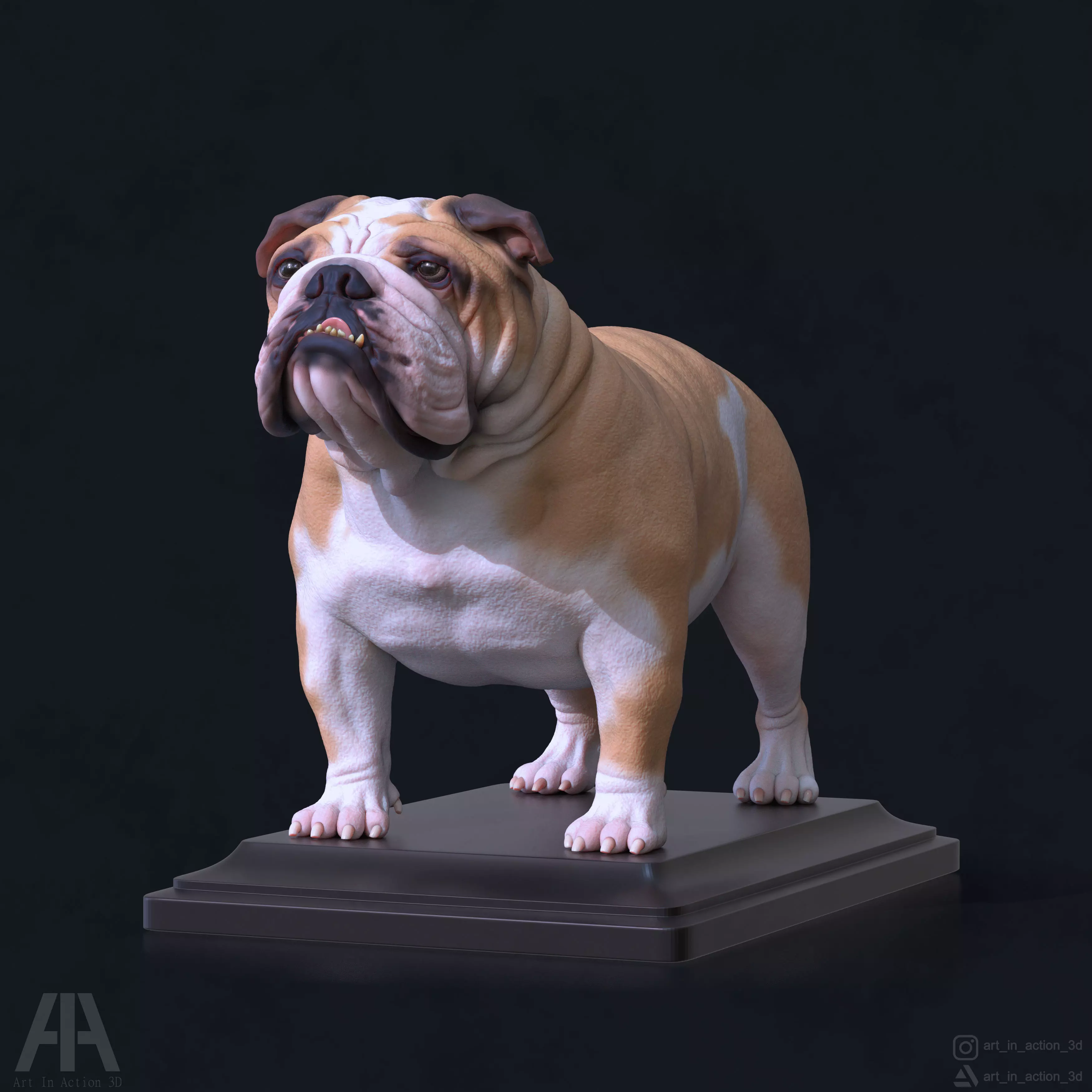 ENGLISH BULLDOG 3D print model_0