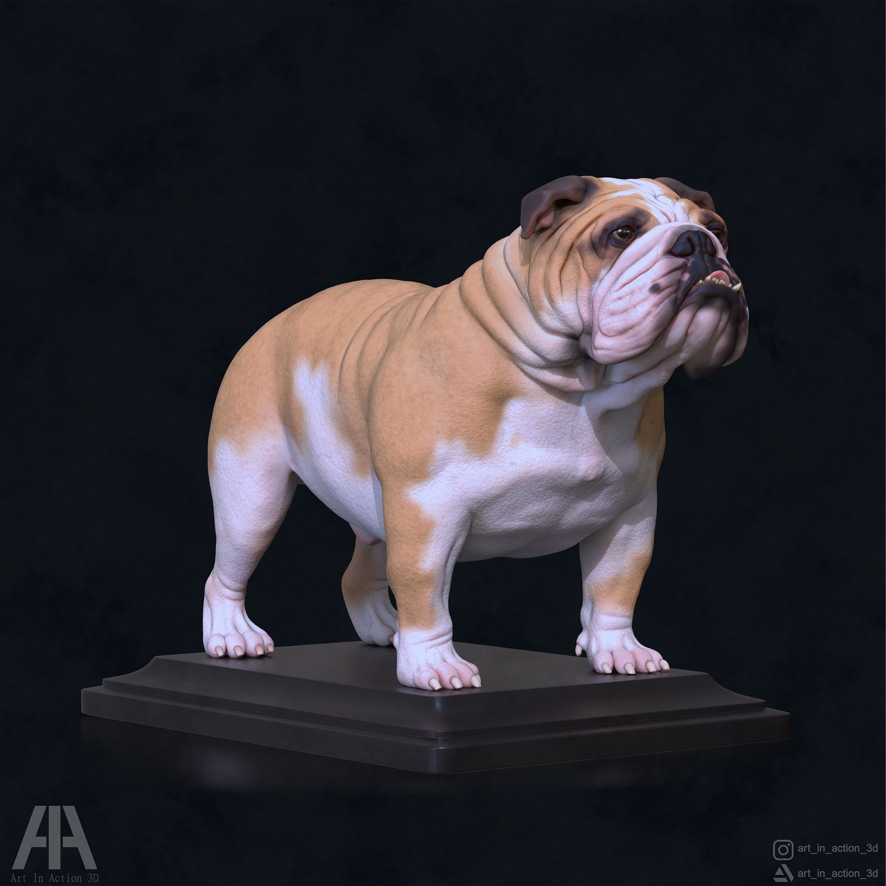 ENGLISH BULLDOG 3D print model_1