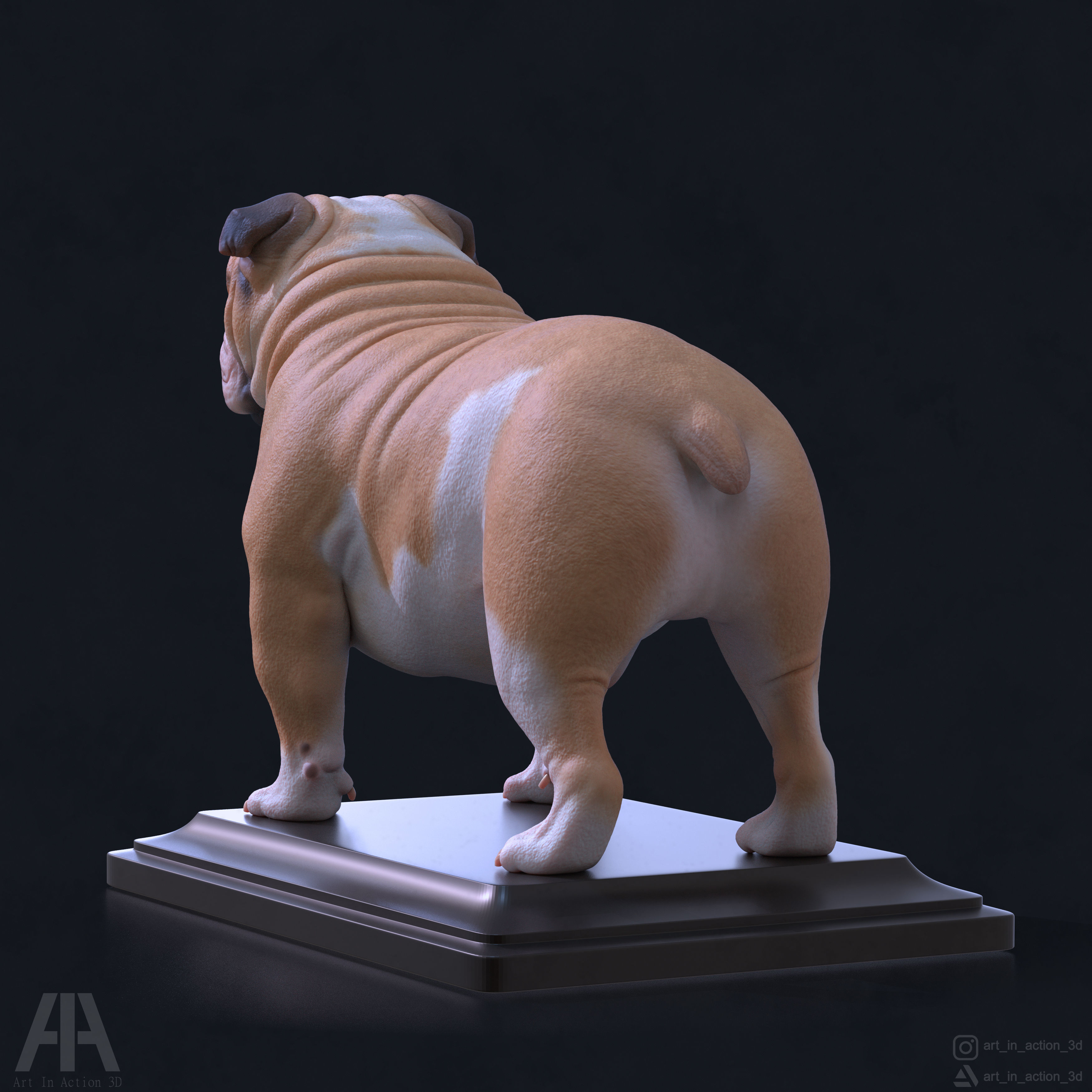 ENGLISH BULLDOG 3D print model_3