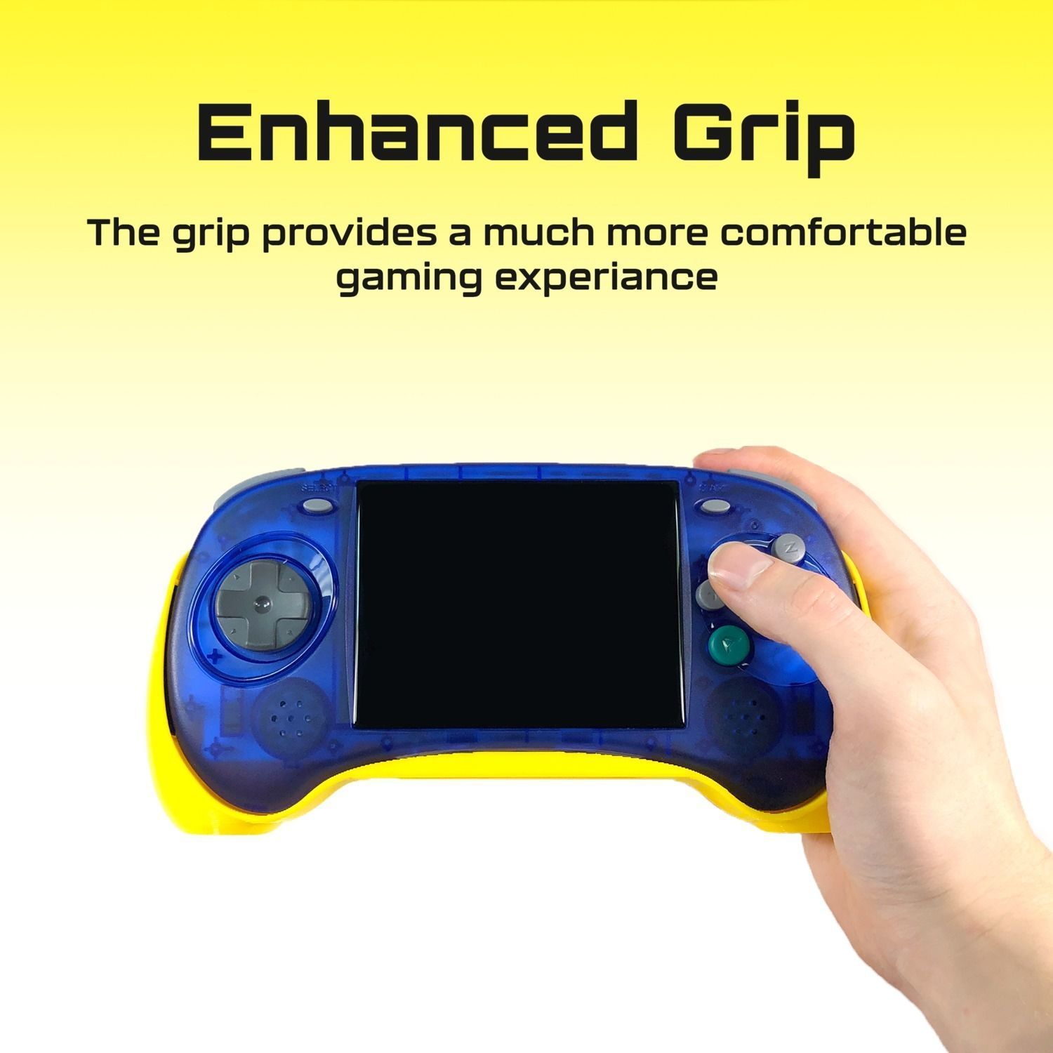 Anbernic RGARCD and RGARCS Comfort Grip Case and Screen Guard 3D print model_6