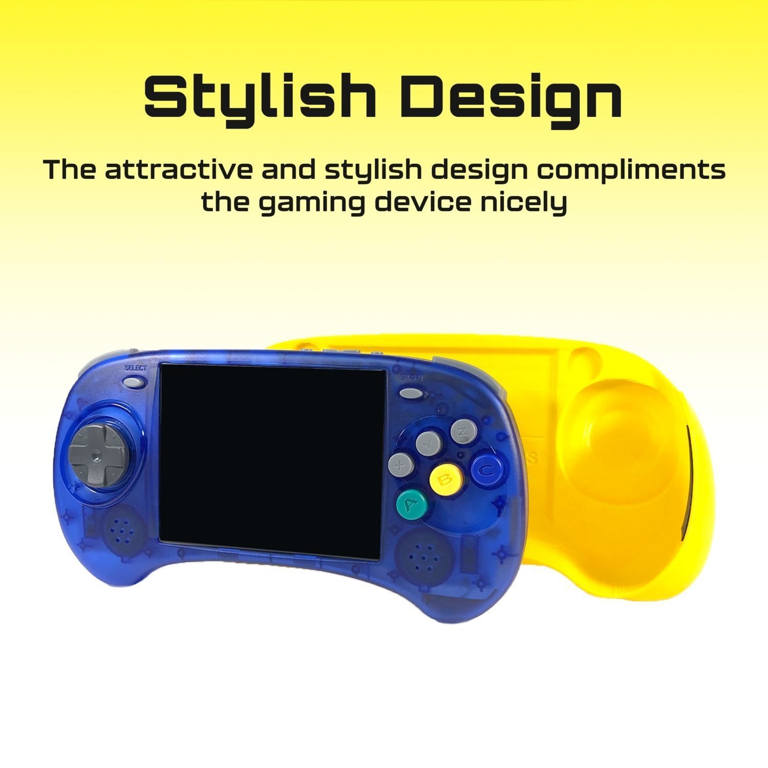 Anbernic RGARCD and RGARCS Comfort Grip Case and Screen Guard 3D print model_9