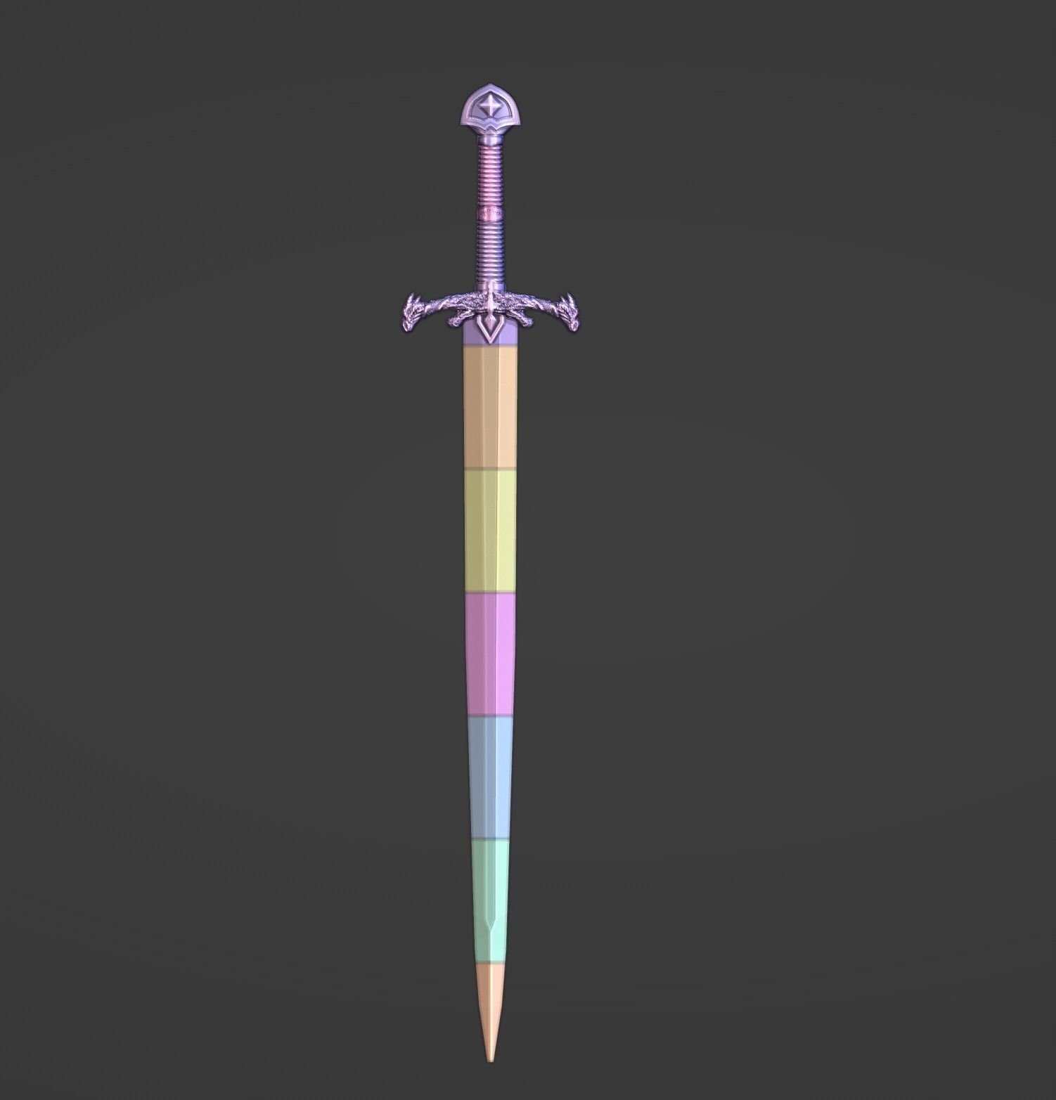 3D MODEL OF THE BLACKFIRE SWORD      HOUSE OF THE DRAGON 3D print model_2