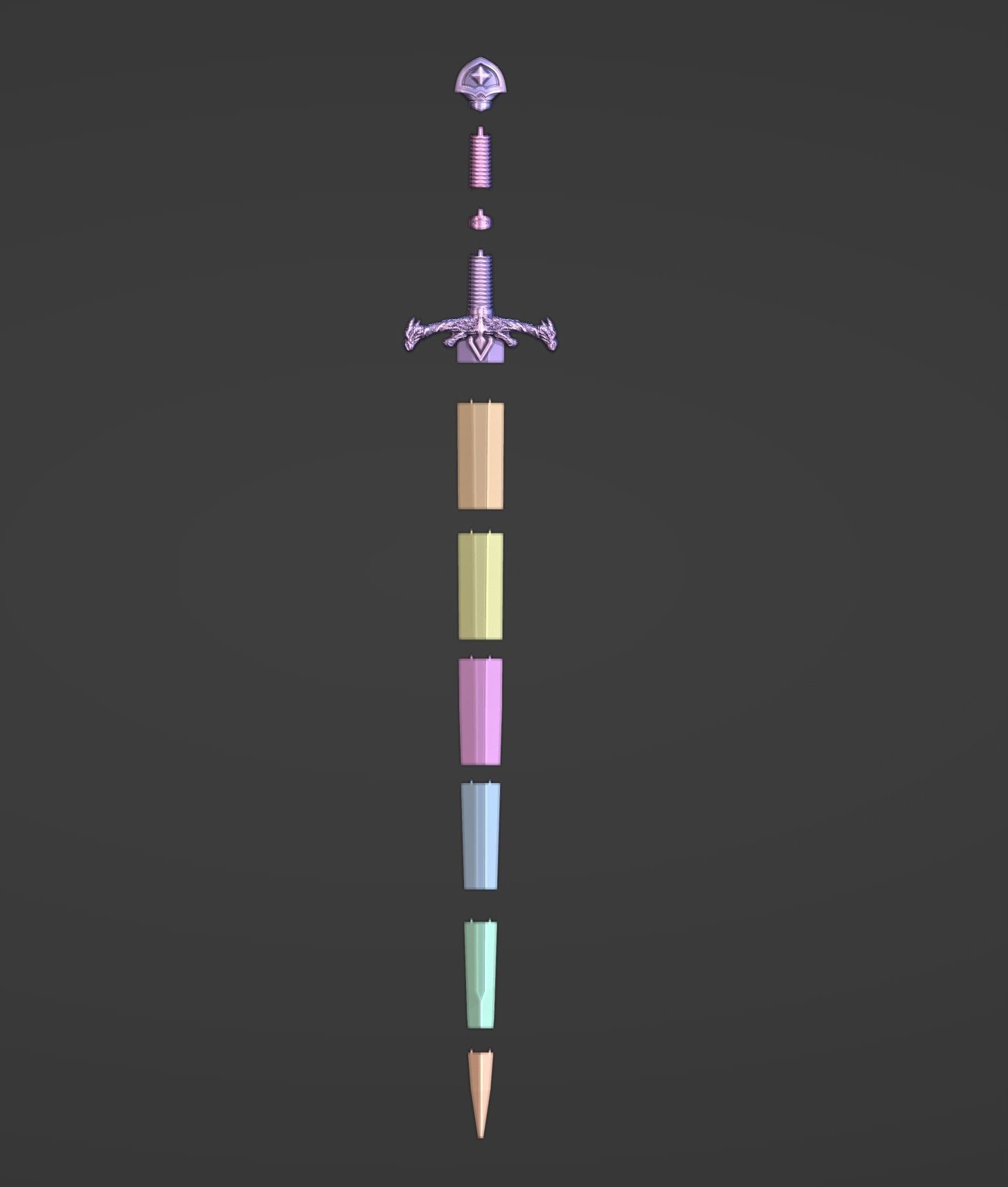 3D MODEL OF THE BLACKFIRE SWORD      HOUSE OF THE DRAGON 3D print model_3