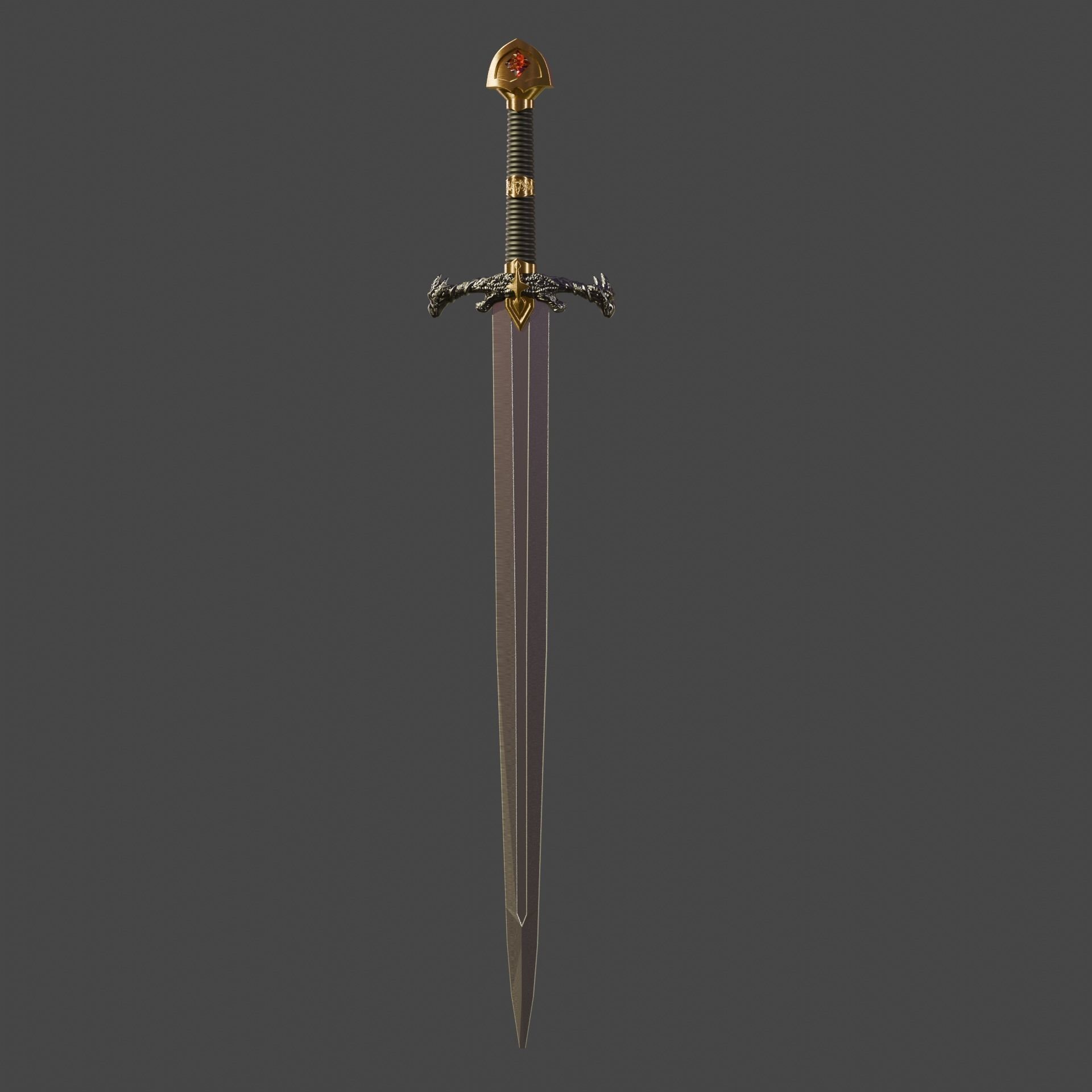 3D MODEL OF THE BLACKFIRE SWORD      HOUSE OF THE DRAGON 3D print model_1
