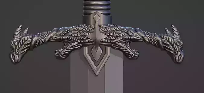 3D MODEL OF THE BLACKFIRE SWORD      HOUSE OF THE DRAGON 3D print model