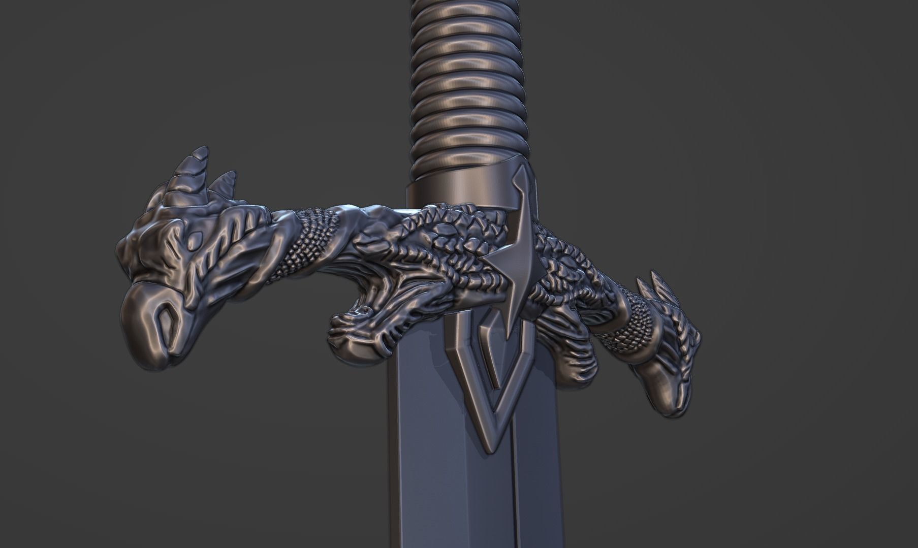 3D MODEL OF THE BLACKFIRE SWORD      HOUSE OF THE DRAGON 3D print model_9