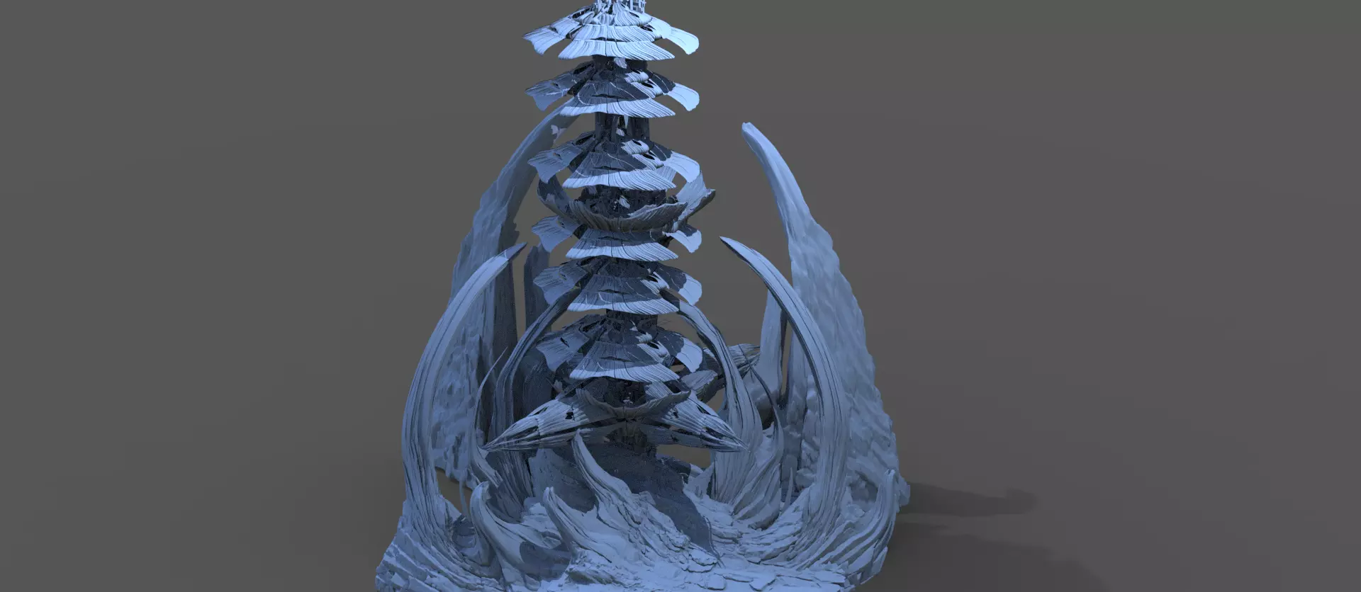 Mushroom kingdom rocks 3D model_0