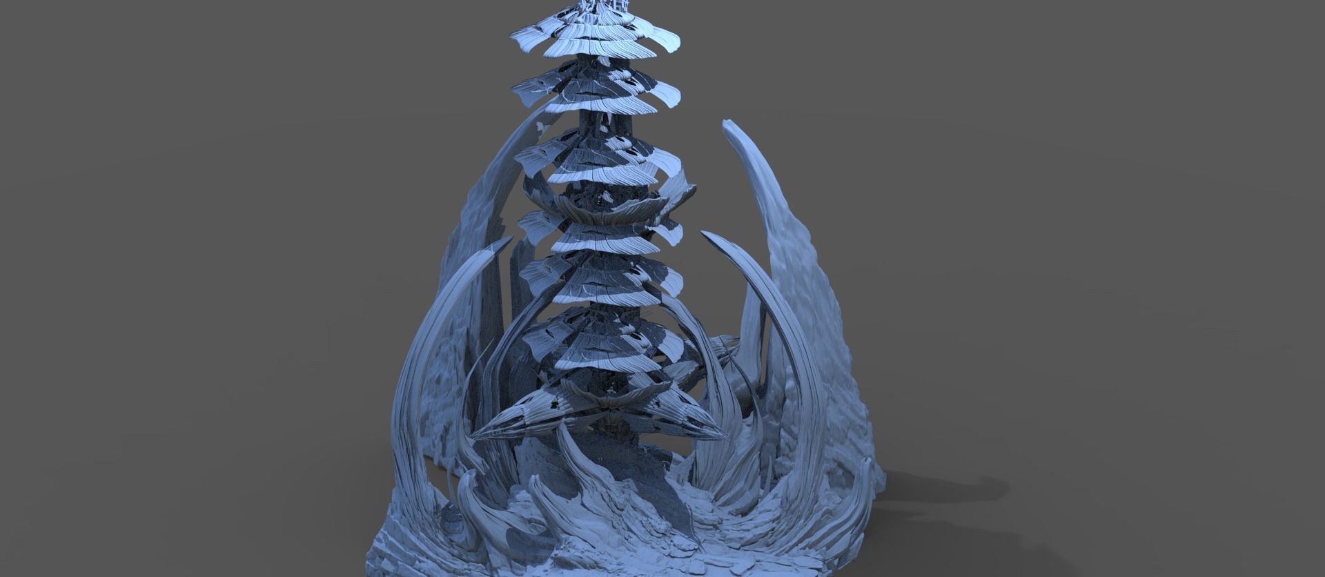 Mushroom kingdom rocks 3D model_1