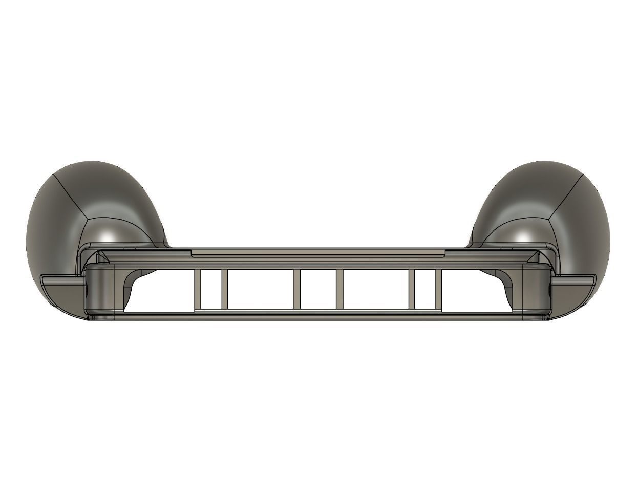 Anbernic RG35XX H Comfort Grip Case and Screen Guard 3D print model_3