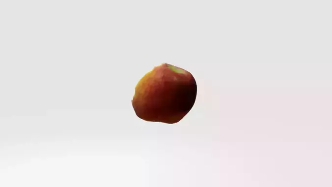 Bitten Apple Low-poly 3D model