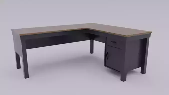 Simple Reading Desk - Low Poly