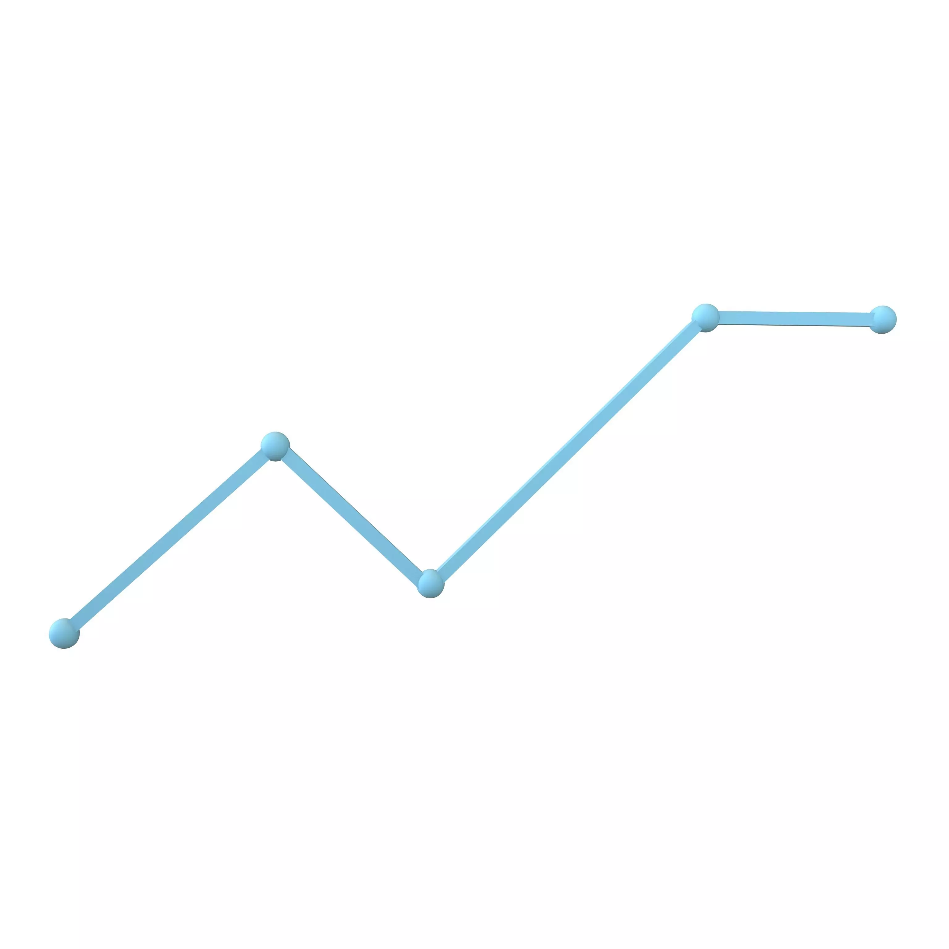 Line Chart v1 001 Low-poly 3D model_0