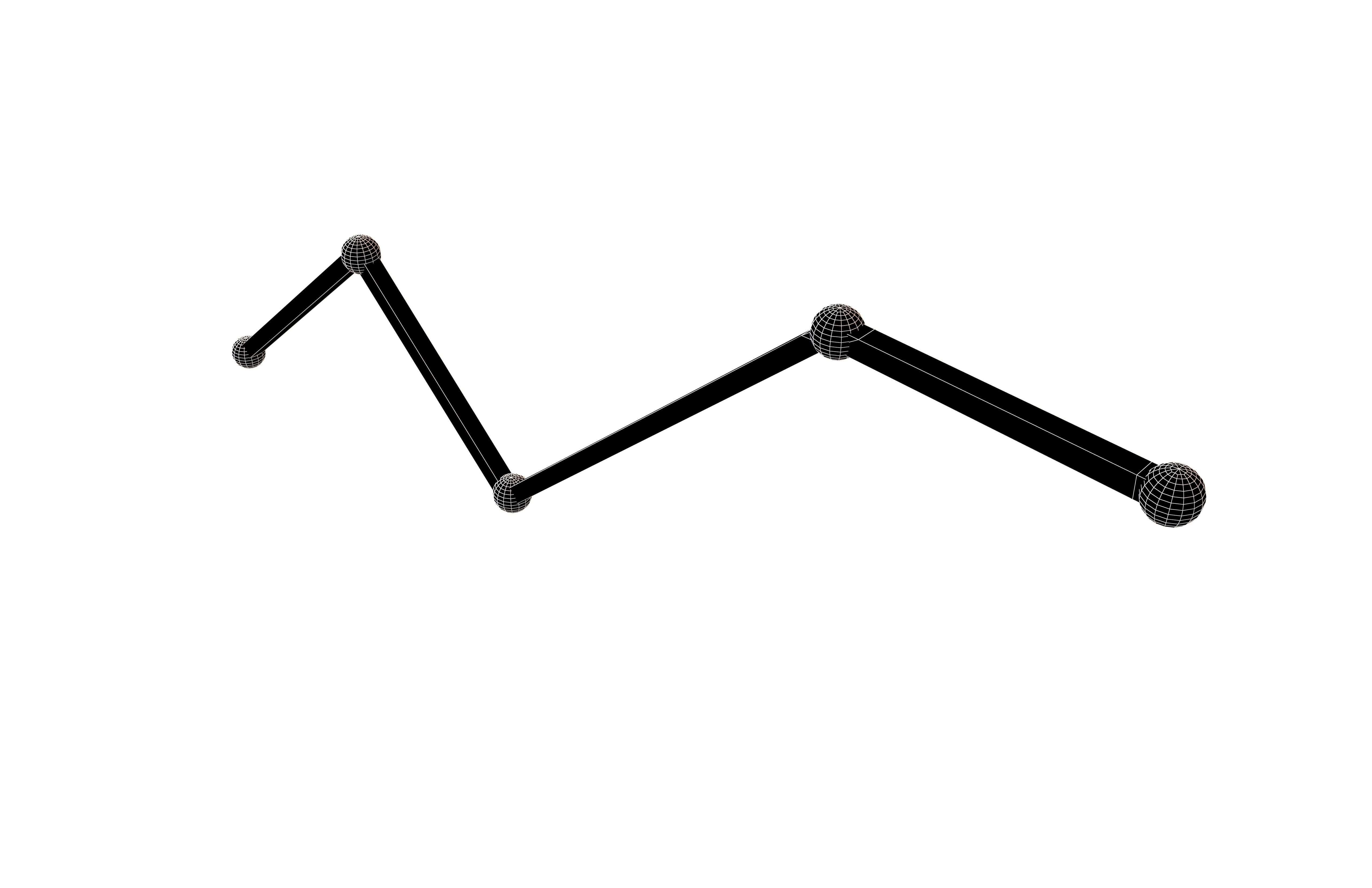 Line Chart v1 001 Low-poly 3D model_4