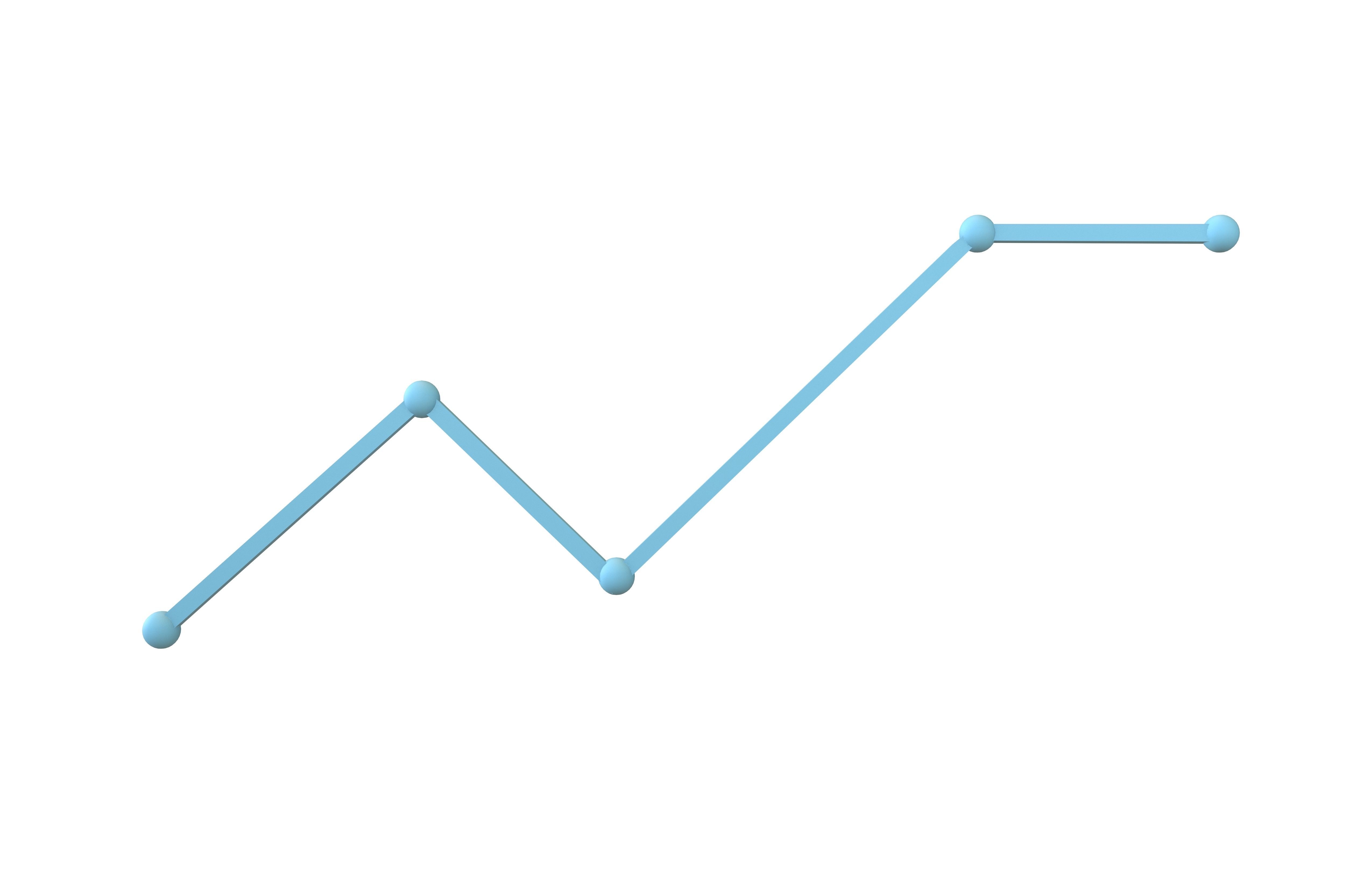 Line Chart v1 001 Low-poly 3D model_2