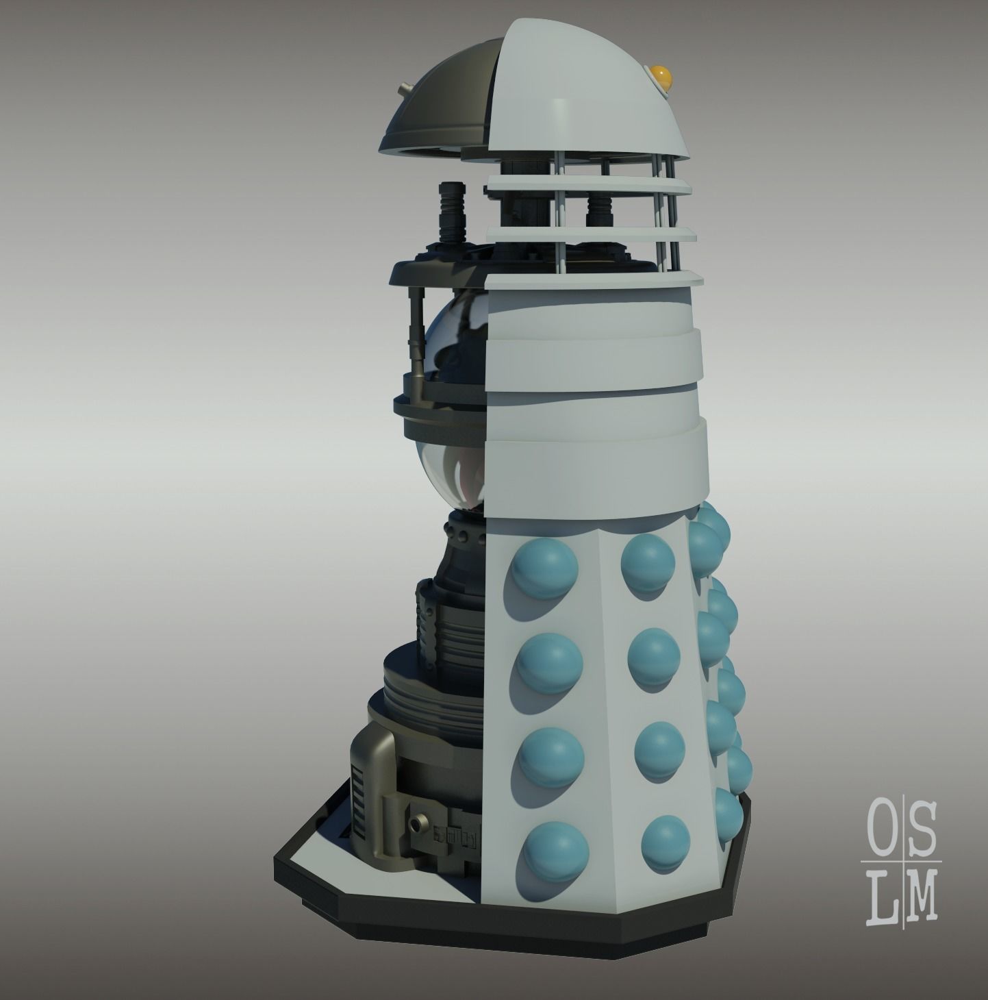 Cutaway Dalek - Mark 3A Travel Machine 3D print model_4