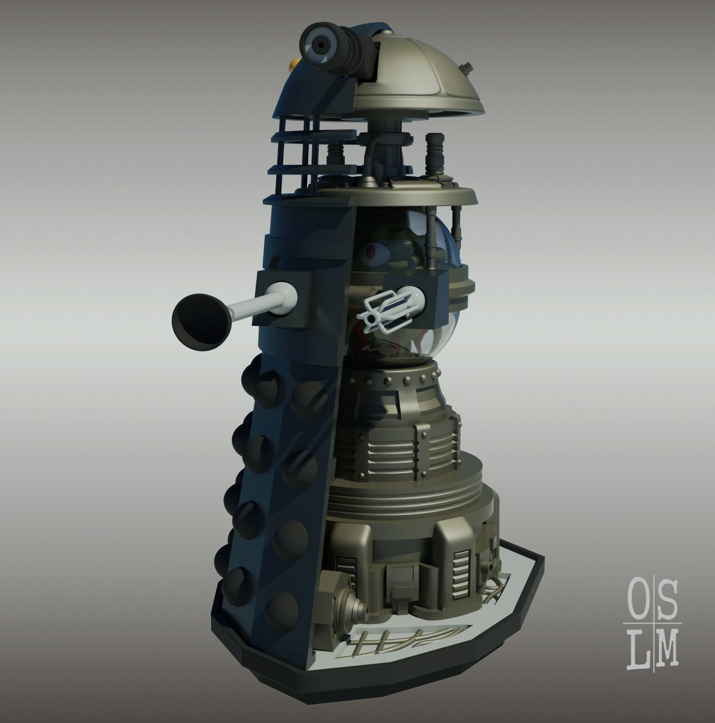 Cutaway Dalek - Mark 3A Travel Machine 3D print model_8