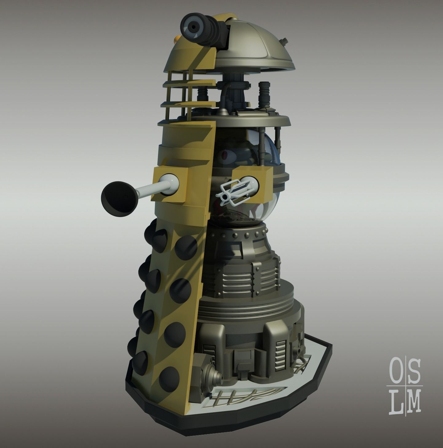 Cutaway Dalek - Mark 3A Travel Machine 3D print model_7