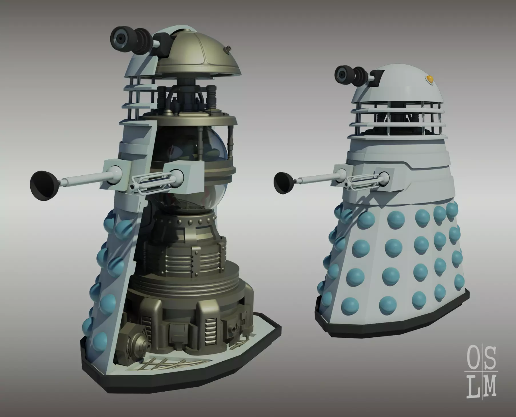 Cutaway Dalek - Mark 3A Travel Machine 3D print model_0