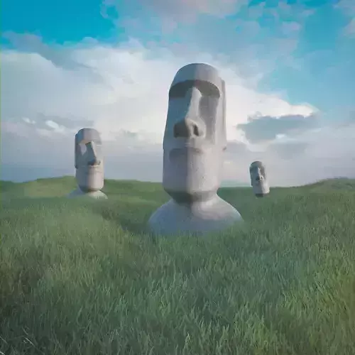Moai statue