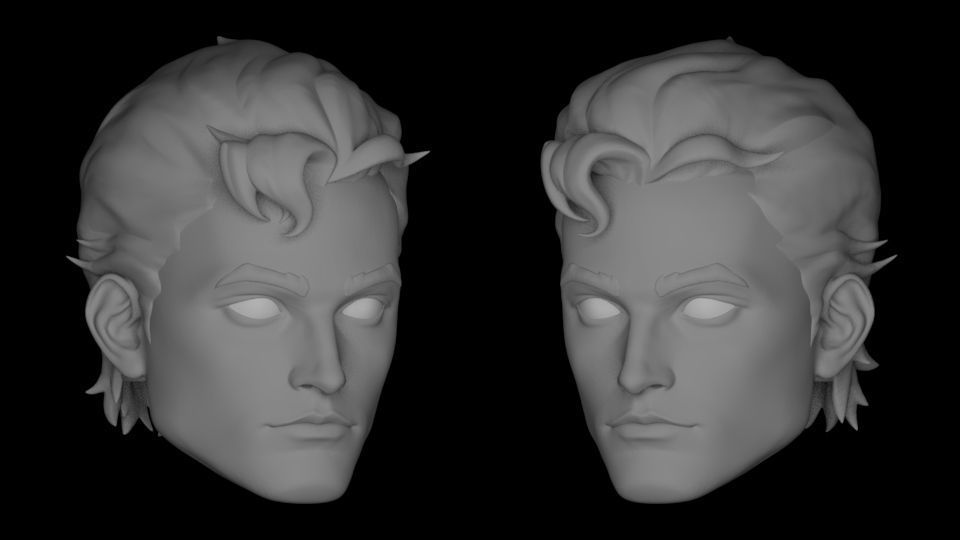 SUPERBOY PRIME HEAD SCULPT 3D print model_1