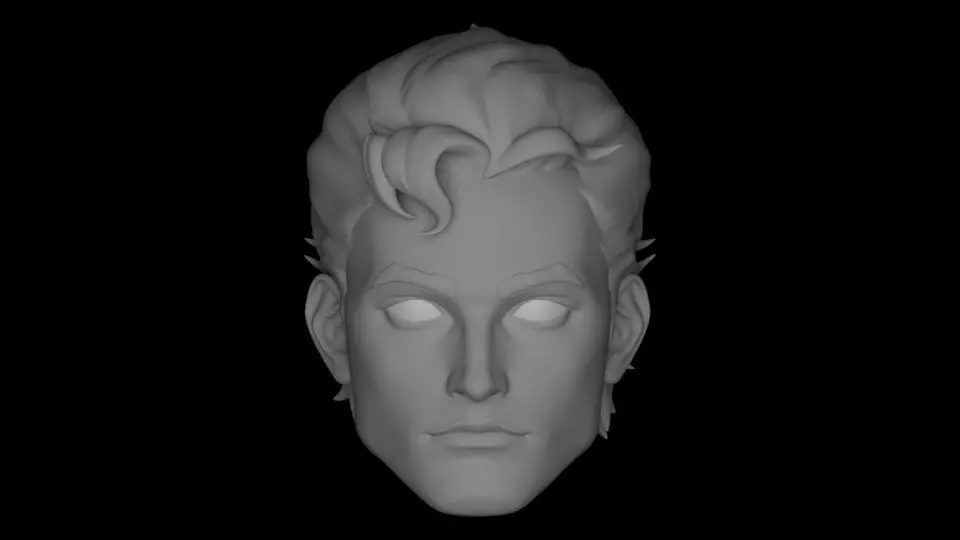 SUPERBOY PRIME HEAD SCULPT 3D print model_0