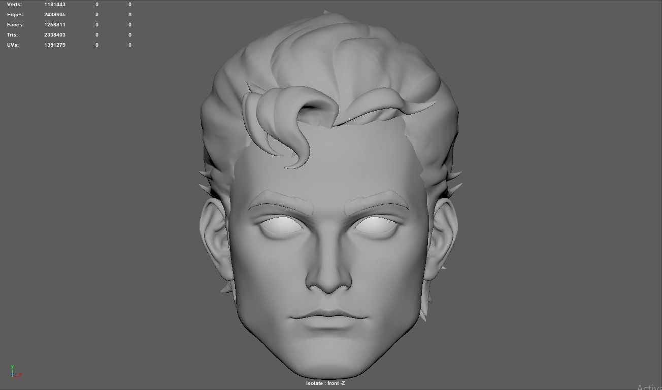 SUPERBOY PRIME HEAD SCULPT 3D print model_6