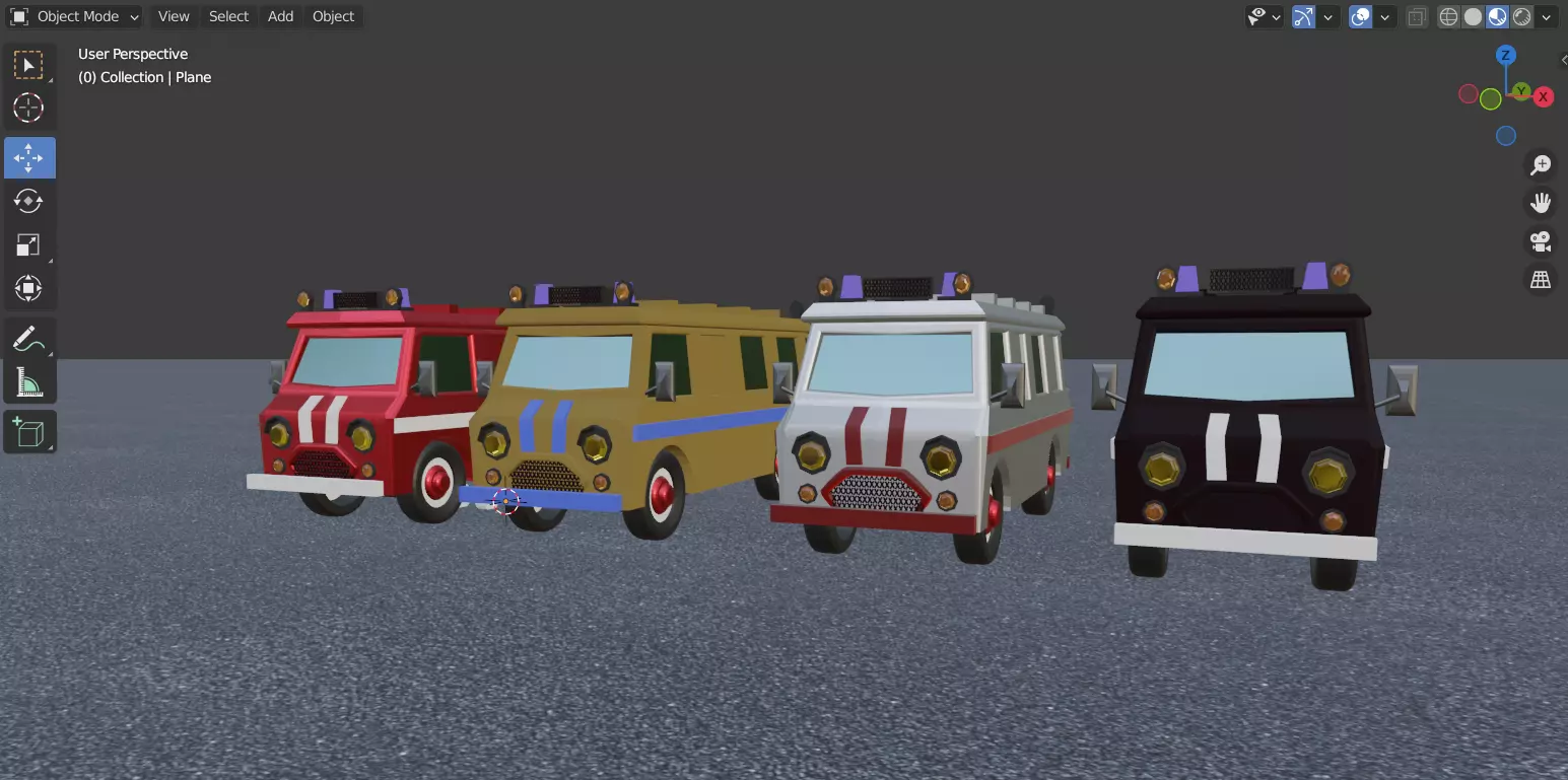 LOWPOLY SIMPLE VEHICLE 3D model