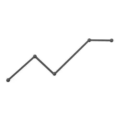 Line Chart v1 002 Low-poly 3D model