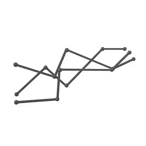 Line Chart v2 002 Low-poly 3D model