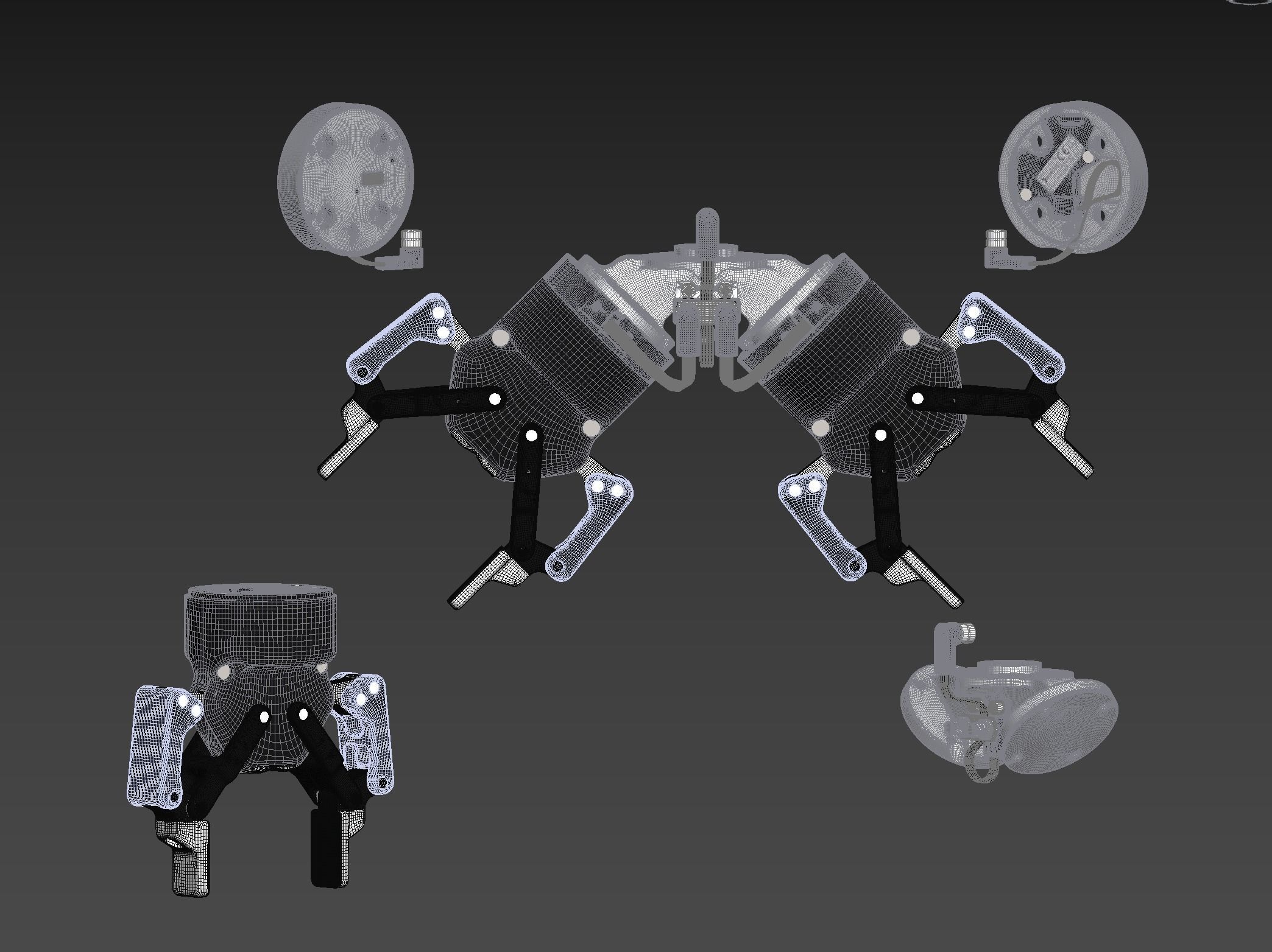Robot gripper 3D model_1