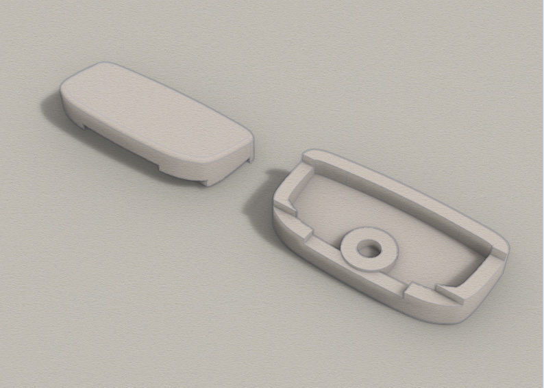 Plastic button for watch DW-6900 compatible 3D print model_2