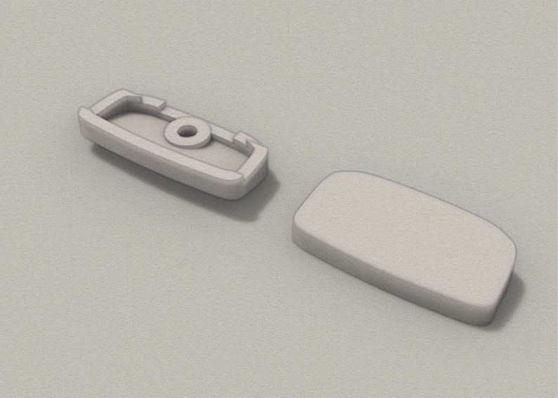 Plastic button for watch DW-6900 compatible 3D print model_5