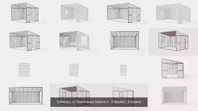 Collection of Greenhouse Helena 2 - 6 Models