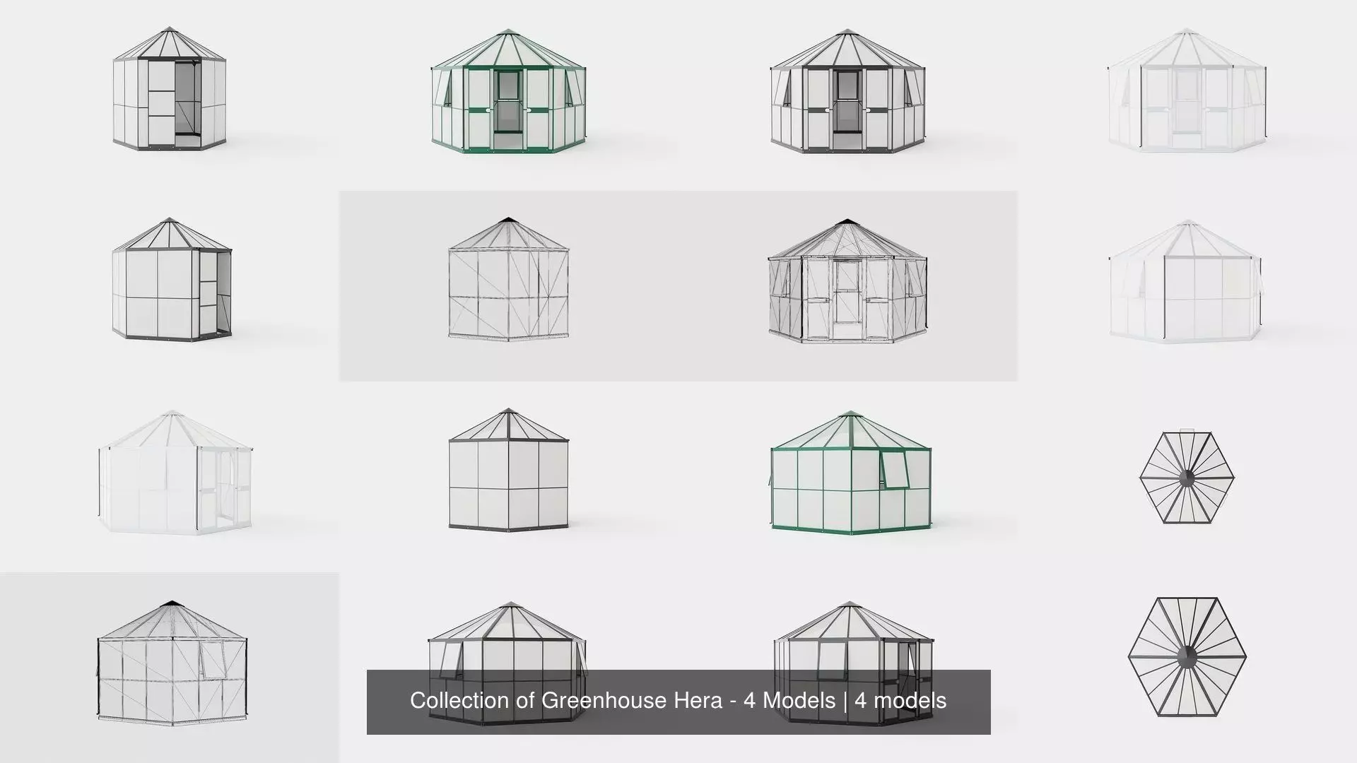 Collection of Greenhouse Hera - 4 Models _0
