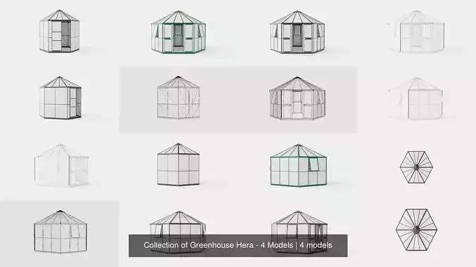 Collection of Greenhouse Hera - 4 Models