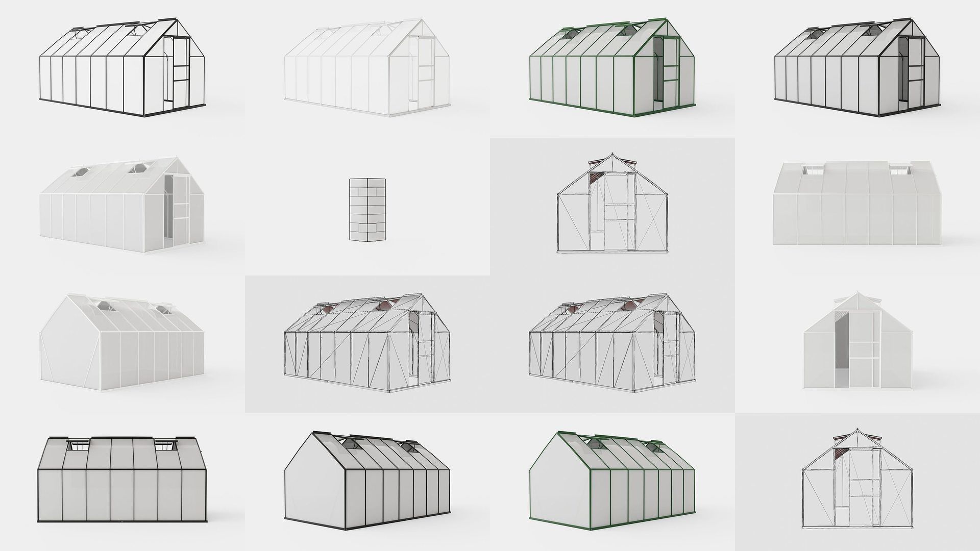 Collection of Greenhouse Merkur - 21 Models _1