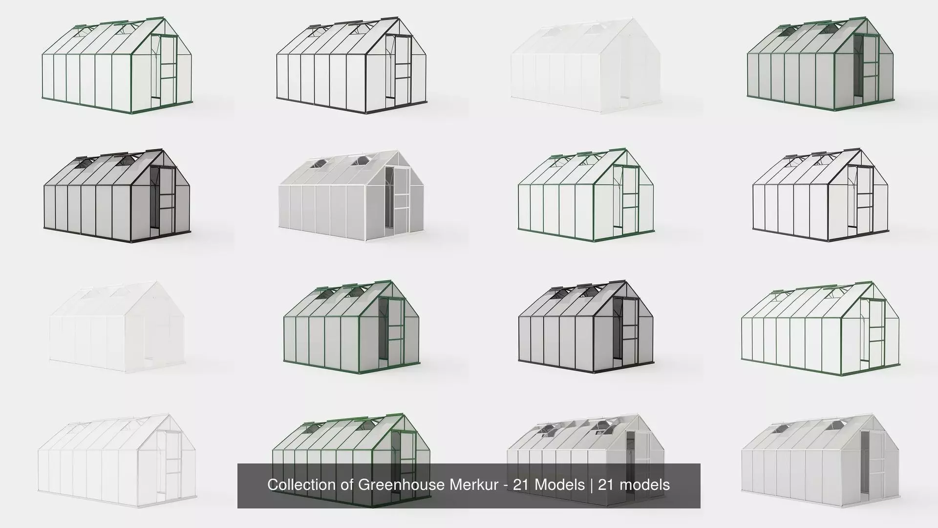 Collection of Greenhouse Merkur - 21 Models _0