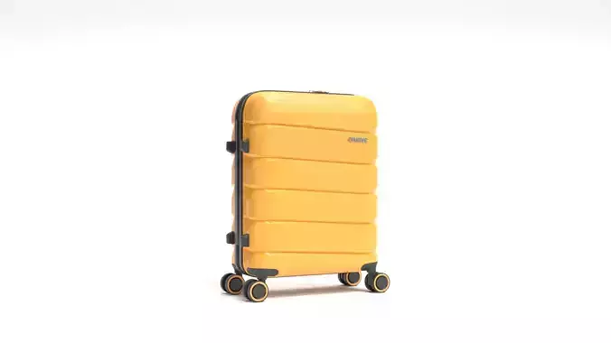 AmericanTourister Luggage Suitcase with Blender Rigging 3D model