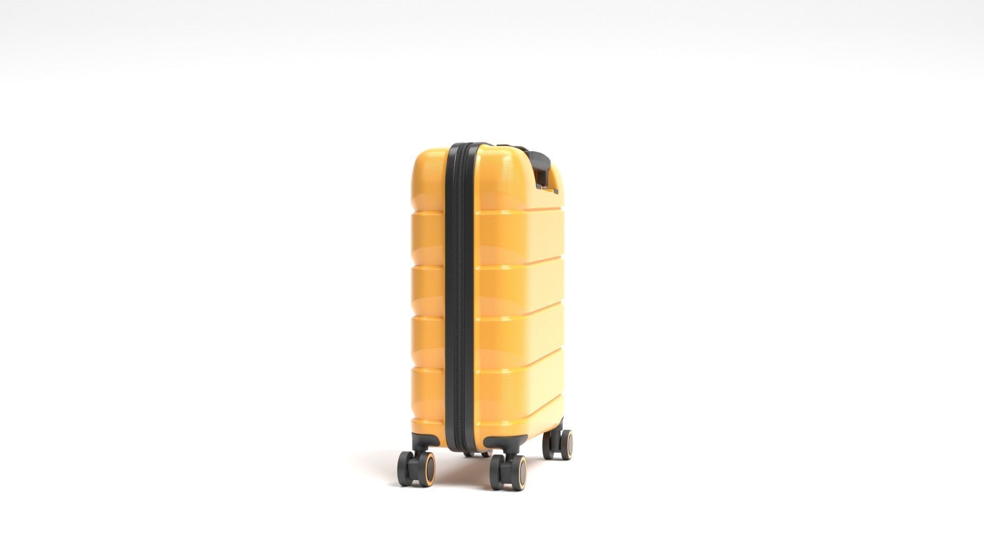 AmericanTourister Luggage Suitcase with Blender Rigging 3D model_2