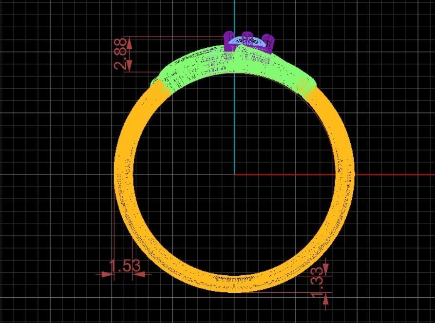 Heart Ring 10 3D print model_12