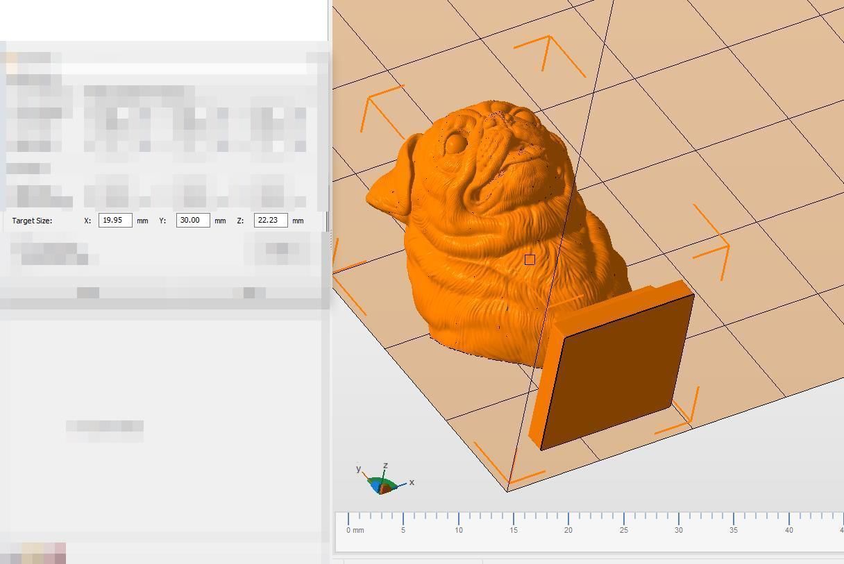 Pug bust version 1 3D print model_22