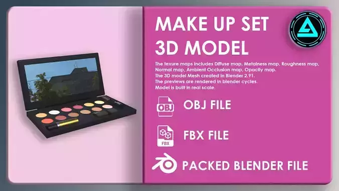 Make Up Set Low-poly