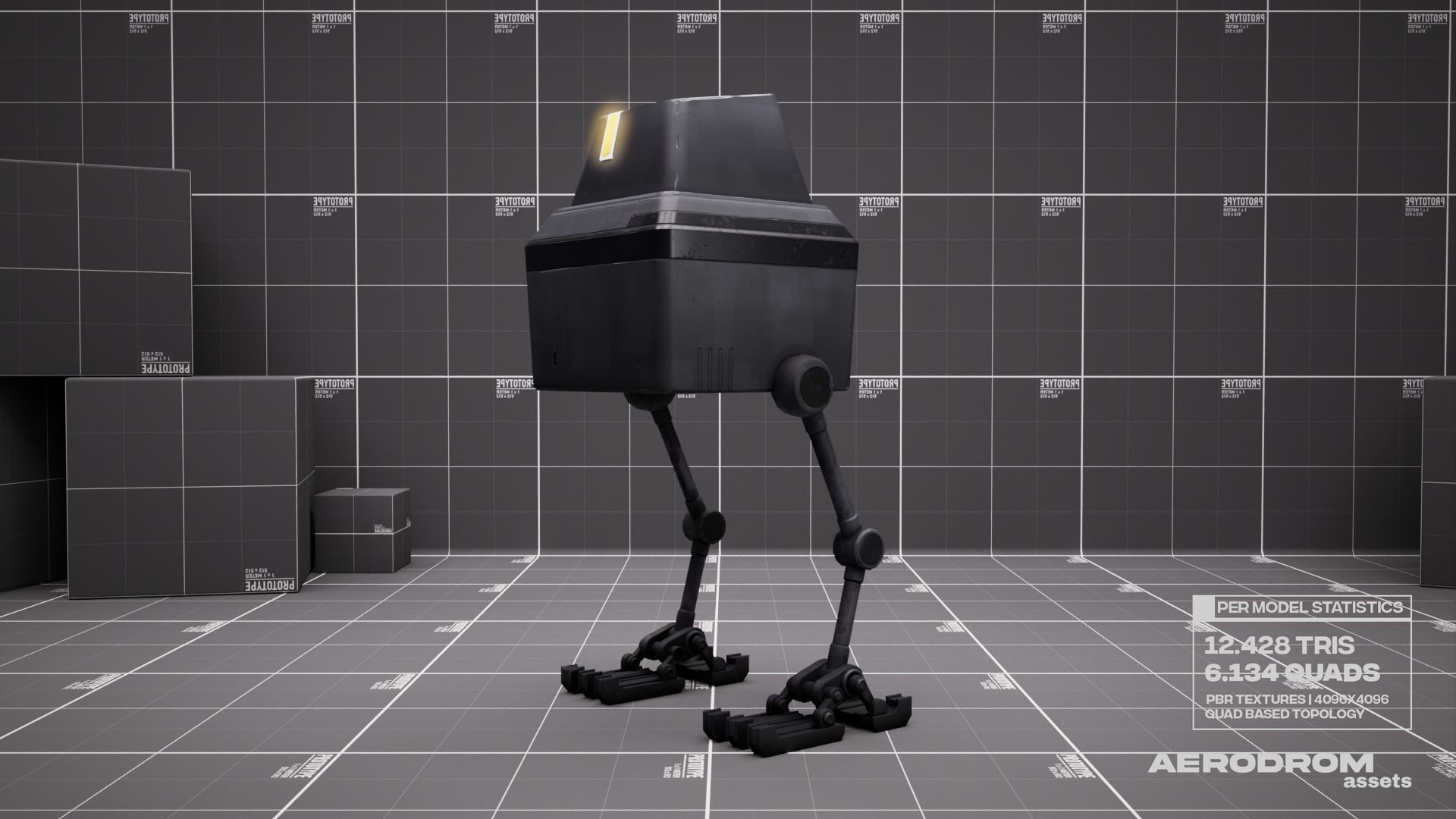 Lil Chick - GameReady Scifi Character - AR - VR Low-poly 3D model_15