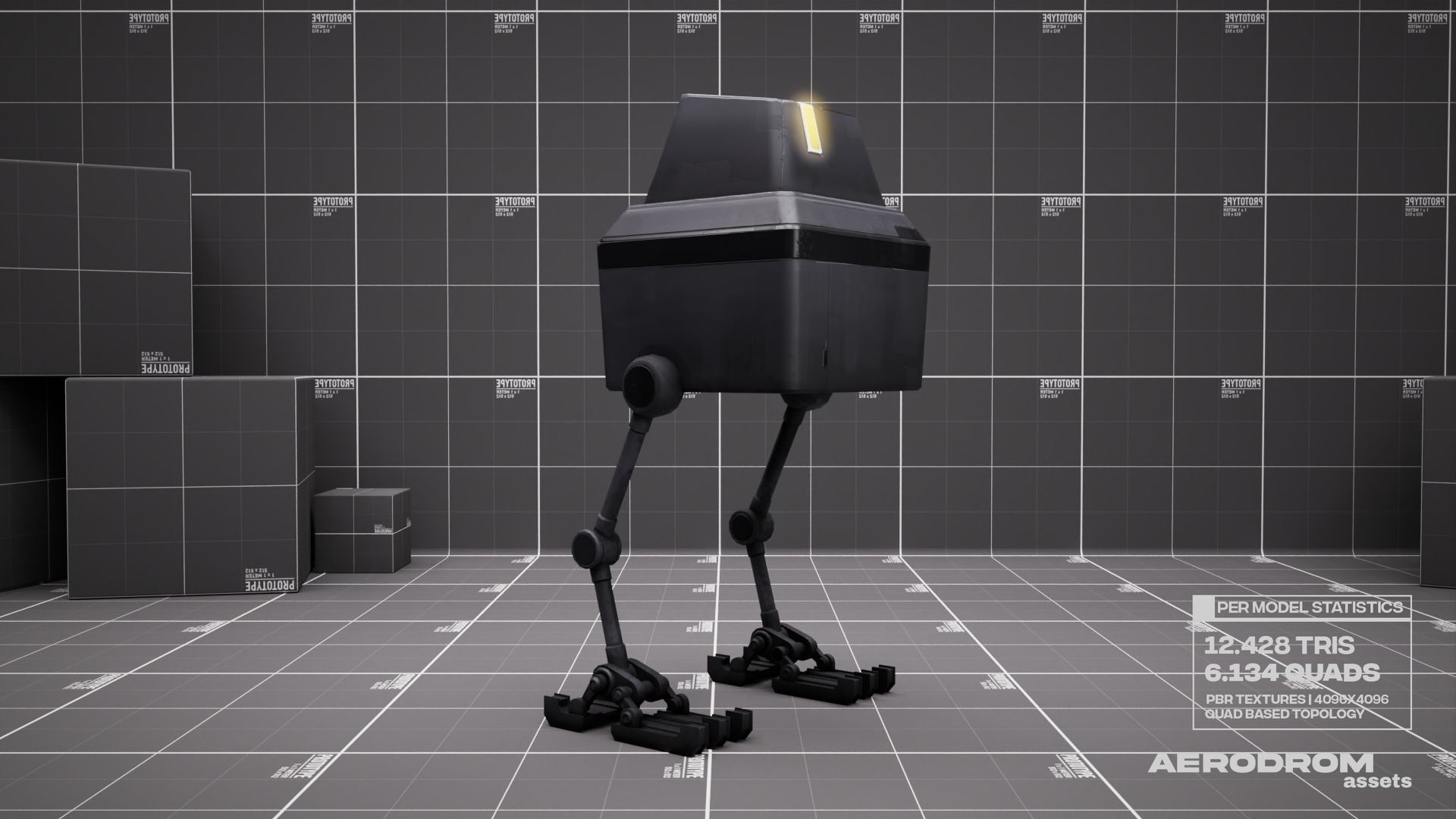 Lil Chick - GameReady Scifi Character - AR - VR Low-poly 3D model_5