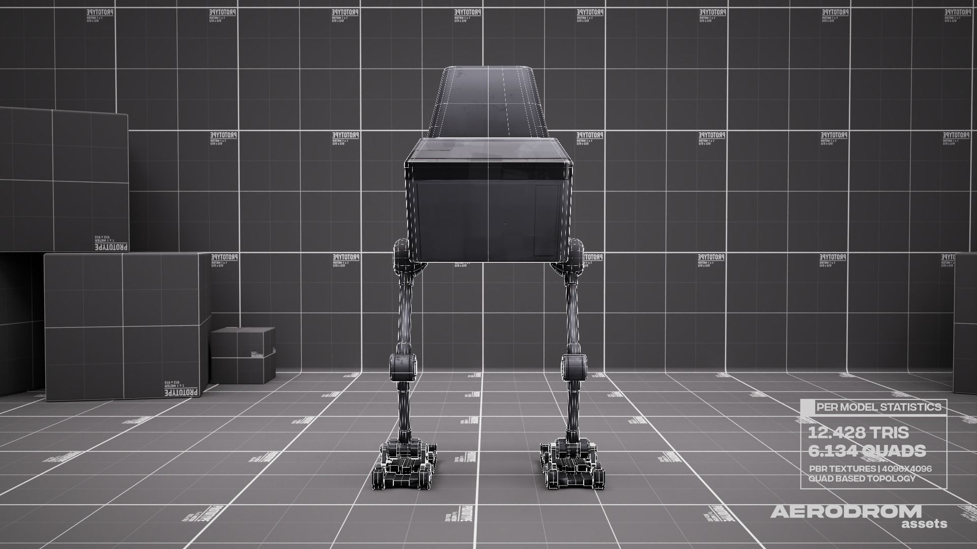 Lil Chick - GameReady Scifi Character - AR - VR Low-poly 3D model_24