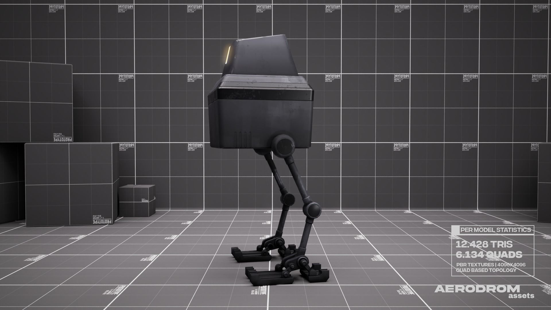 Lil Chick - GameReady Scifi Character - AR - VR Low-poly 3D model_14