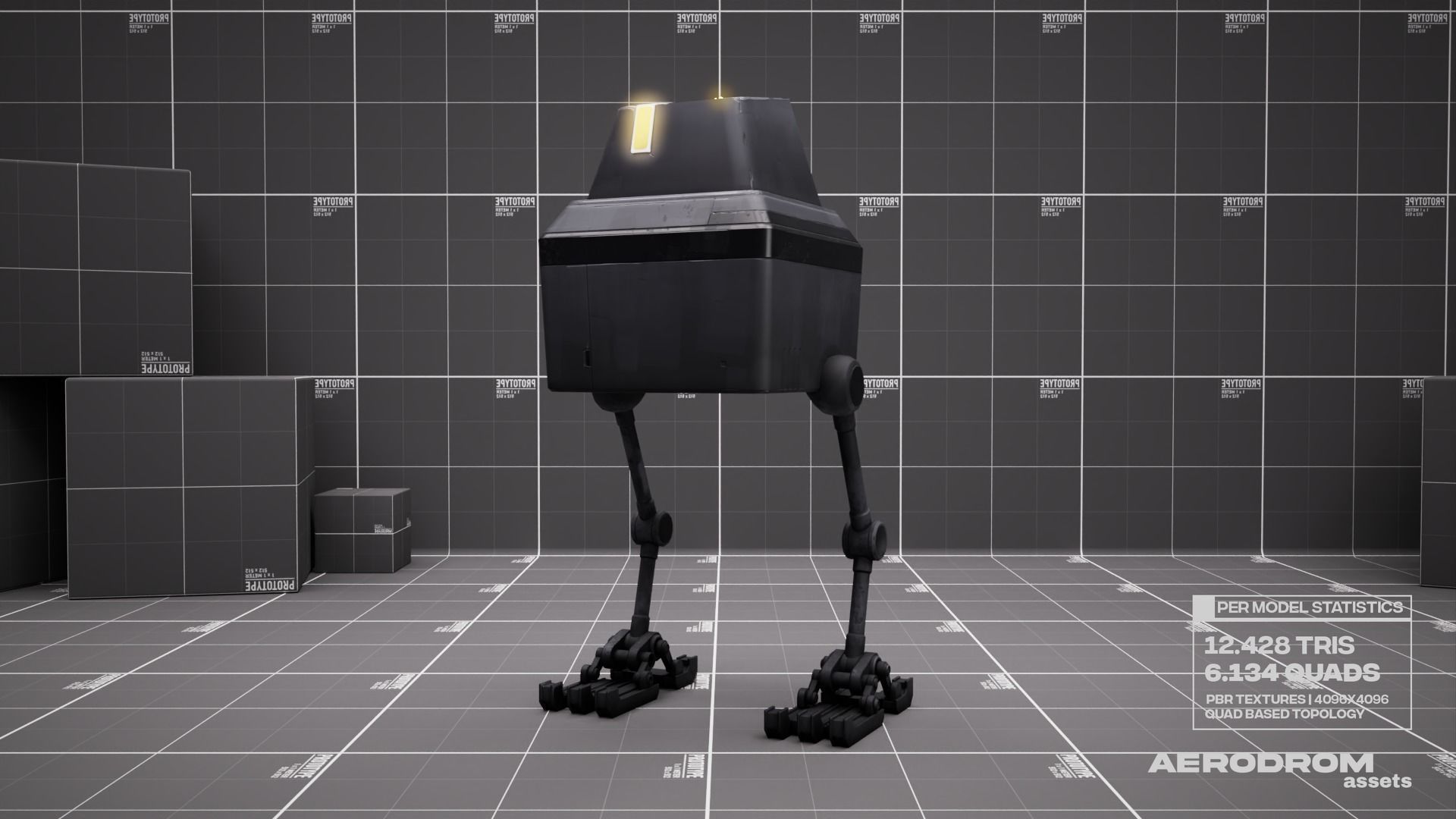 Lil Chick - GameReady Scifi Character - AR - VR Low-poly 3D model_16