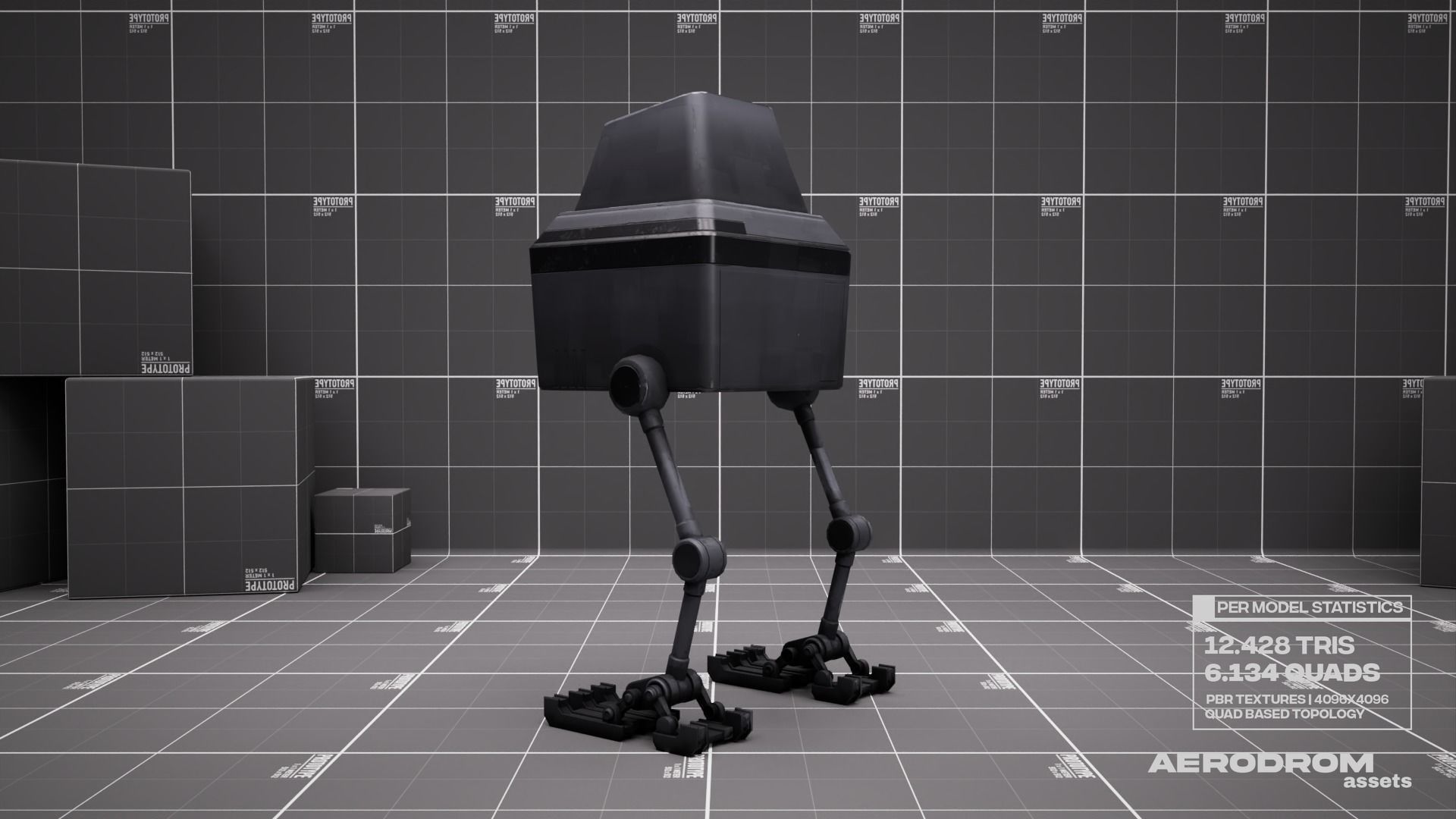 Lil Chick - GameReady Scifi Character - AR - VR Low-poly 3D model_12