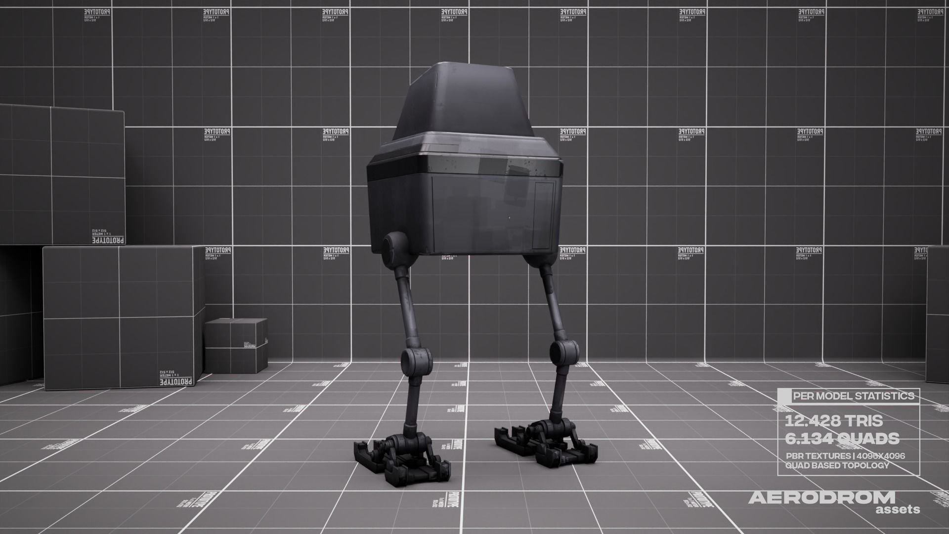 Lil Chick - GameReady Scifi Character - AR - VR Low-poly 3D model_11